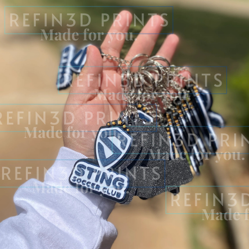 Custom 3D-Printed Keychains