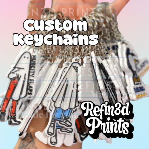Custom 3D-Printed Keychains