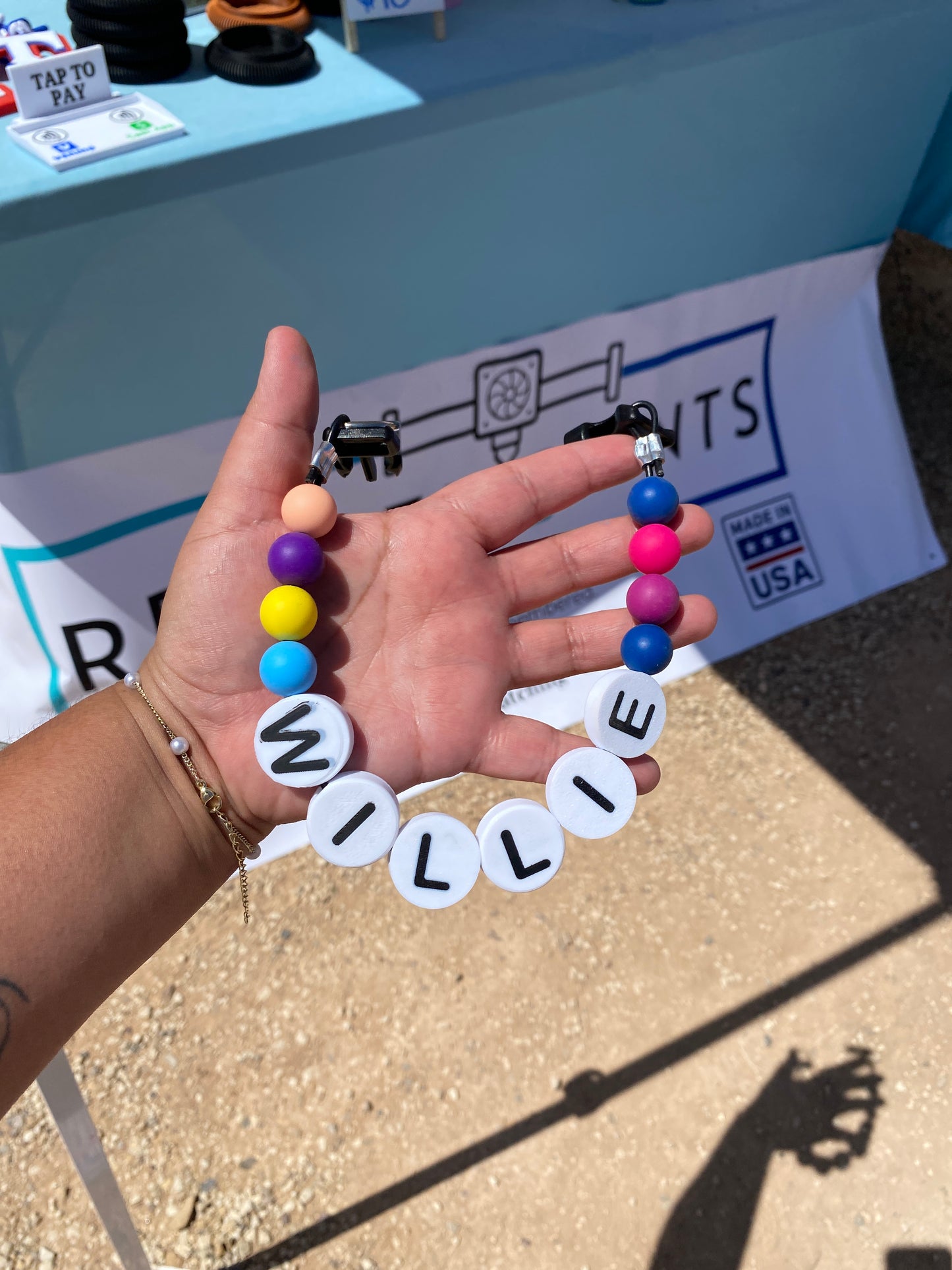 Custom Jumbo Letter Bead Dog Collar