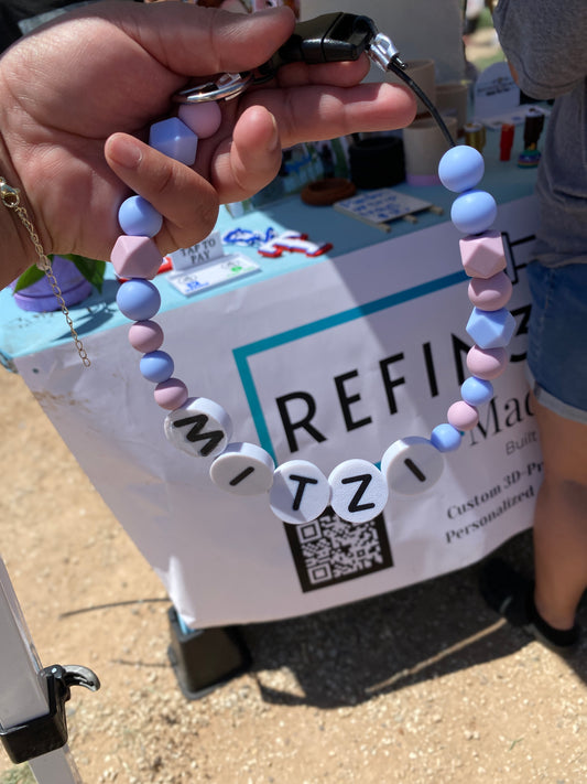 Custom Jumbo Letter Bead Dog Collar