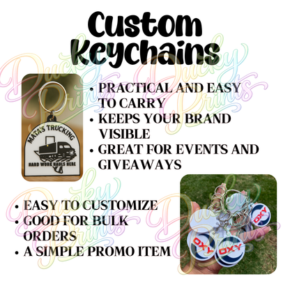 Custom 3D-Printed Keychains