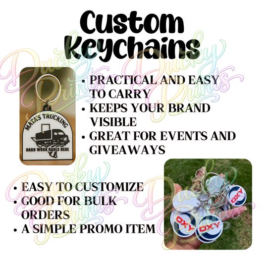 Custom 3D-Printed Keychains