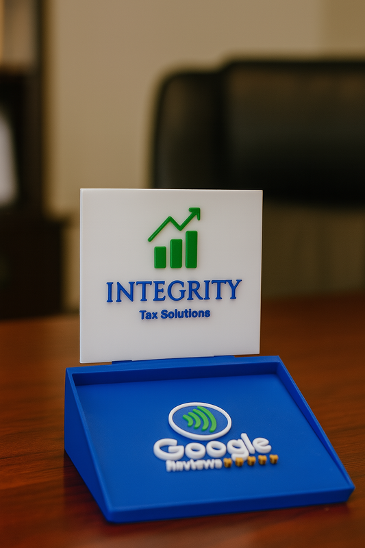 Custom Google Review Display Stand