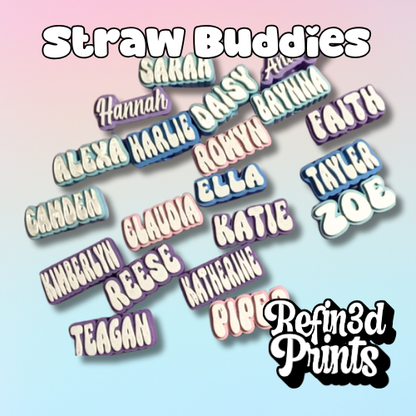 Personalized 3D-Printed Straw Buddy