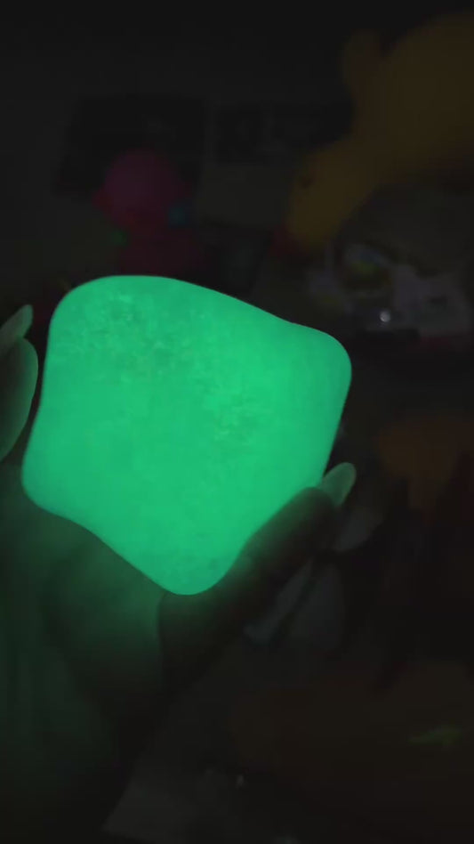 NeeDoh Nice Cube Glitter and Glow Squishy Fidget Toy